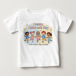 T-shirt Pour Bébé Joyeuse Journée de l'Enfance Création Mignonne pou