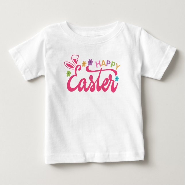 T-shirt Pour Bébé Joyeuses Pâques (Devant)