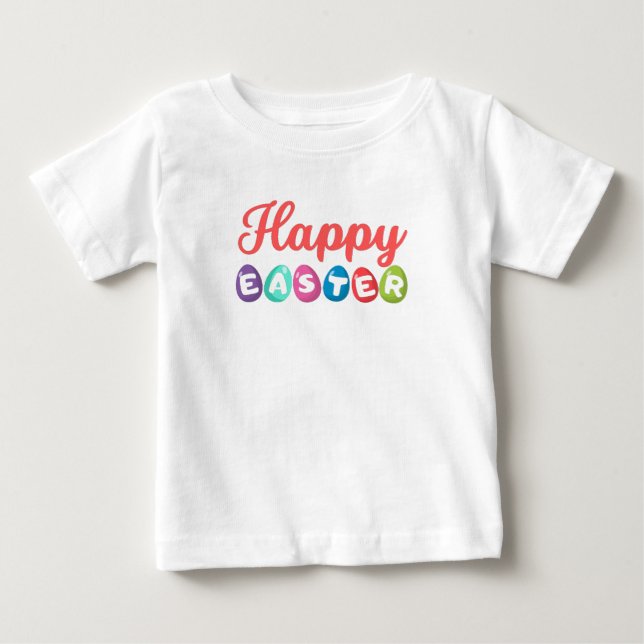 T-shirt Pour Bébé Joyeuses Pâques (Devant)