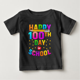 T-shirt Pour Bébé Joyeux 100e jour d'école pour les enseignants et l