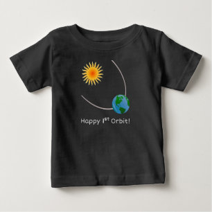 T-shirt Pour Bébé Joyeux 1er maillot d'orbite