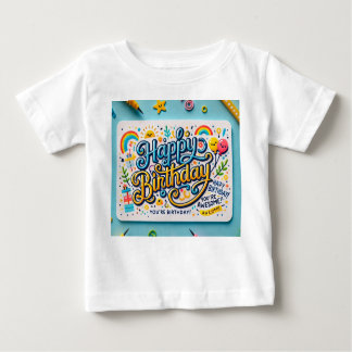 T-shirt Pour Bébé Joyeux anniversaire