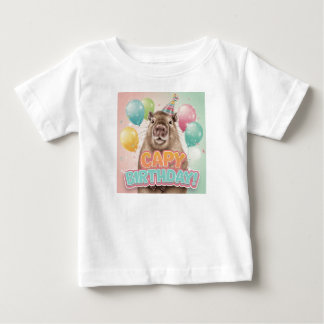 T-shirt Pour Bébé Joyeux Anniversaire Capy!