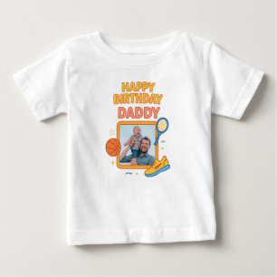 T-SHIRT POUR BÉBÉ JOYEUX ANNIVERSAIRE DADDY VÊTEMENTS BÉBÉ PHOTO PER