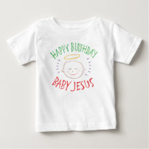 Joyeux anniversaire de couleur Jésus bébé - Noël