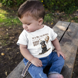 T-shirt Pour Bébé Joyeux Anniversaire Honoree Black Lab personnalisé