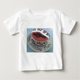T-shirt Pour Bébé Joyeux anniversaire maman gâteau