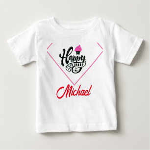 T-shirt Pour Bébé Joyeux Anniversaire Spécial Cute Customisé
