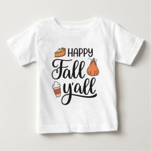 T-shirt Pour Bébé Joyeux automne Y'all