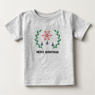 T-shirt Pour Bébé Joyeux bébé de Noël