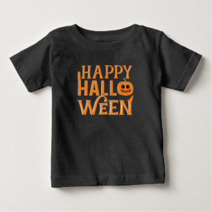 T-shirt Pour Bébé Joyeux Citrouille d'Halloween