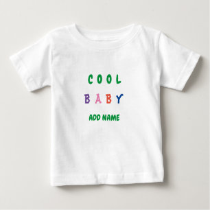 T-shirt Pour Bébé Joyeux Cool Funny Nouveau bébé Texte personnalisé
