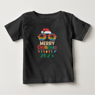 T-shirt Pour Bébé Joyeux Cruisemas 2025 Croisière de Noël personnali