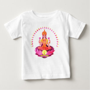T-shirt Pour Bébé Joyeux Diwali - Déesse Lakshmi Deepalavi 1