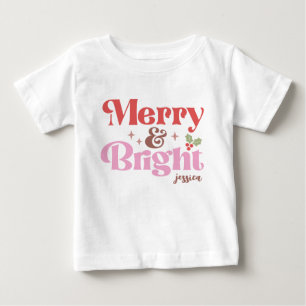 T-shirt Pour Bébé Joyeux et lumineux personnalisé
