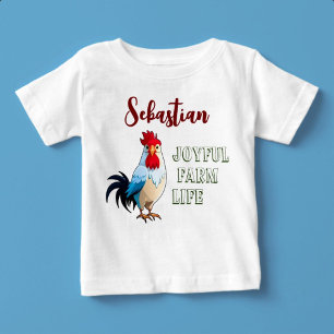 T-shirt Pour Bébé Joyeux Farm Life Nom personnalisé
