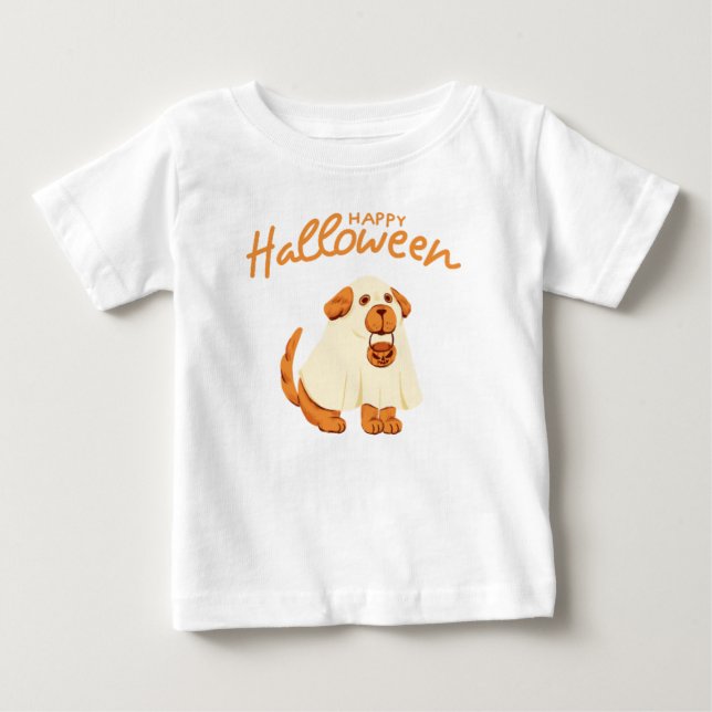 T-shirt Pour Bébé Joyeux halloween (Devant)