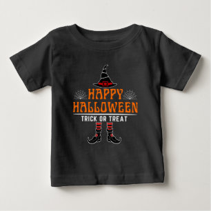 T-shirt Pour Bébé joyeux halloween des friandises ou un sort