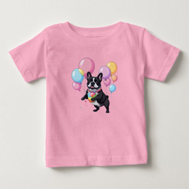 T-shirt Pour Bébé Joyeux jour de Bouvier français  (Devant)