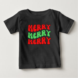 T-shirt Pour Bébé Joyeux Joyeux Joyeux