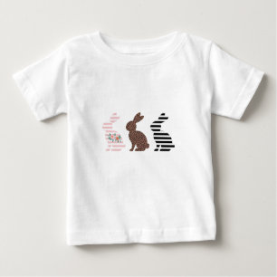 T-shirt Pour Bébé Joyeux lapin de lapin léopard de Pâques
