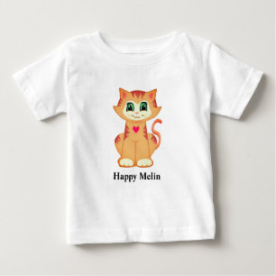 T-shirt Pour Bébé Joyeux Melin Ginger Kitty Cat