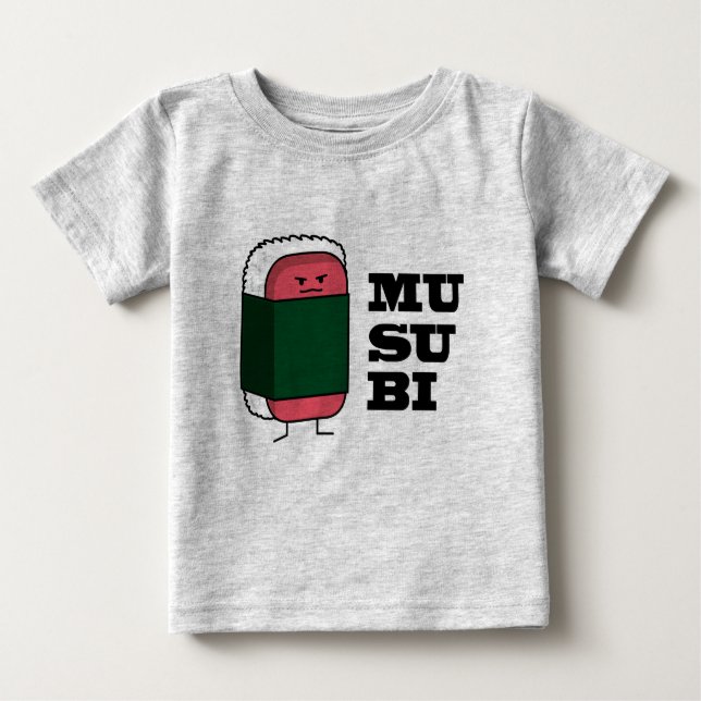T-shirt Pour Bébé Joyeux mussusuhi nori hawaïen Musubi (Devant)