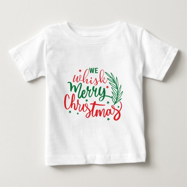T-shirt Pour Bébé Joyeux Noël (Devant)