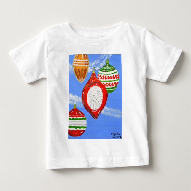 T-shirt Pour Bébé Joyeux Noël (Devant)