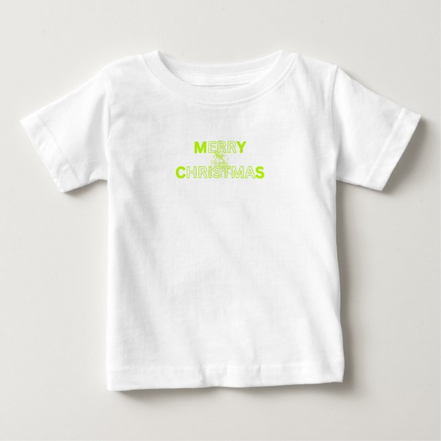 T-shirt Pour Bébé Joyeux Noël (Devant)