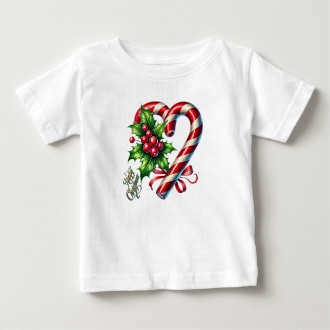 T-shirt Pour Bébé Joyeux Noël (Devant)