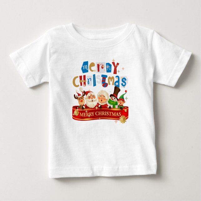 T-shirt Pour Bébé joyeux noël (Devant)