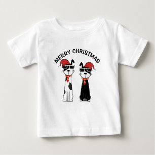 T-shirt Pour Bébé Joyeux Noël Cool Dog