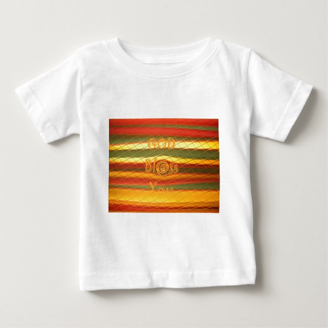 T-shirt Pour Bébé Joyeux Noël Dieu Béni Vous Couleurs Design (Devant)