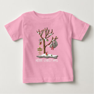 T-shirt Pour Bébé JOYEUX NOËL du nourrisson de POLONAIS de PARESSE