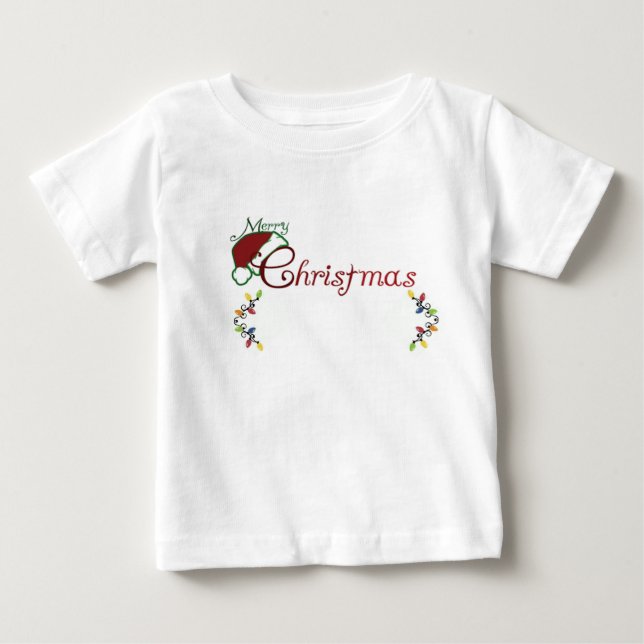 T-SHIRT POUR BÉBÉ **JOYEUX NOËL ENFANTS** (Devant)