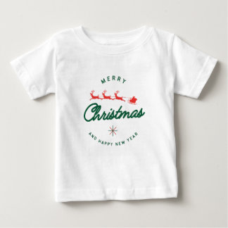T-shirt Pour Bébé Joyeux Noël et bonne année