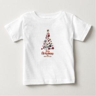 T-shirt Pour Bébé Joyeux Noël et saison d'hiver