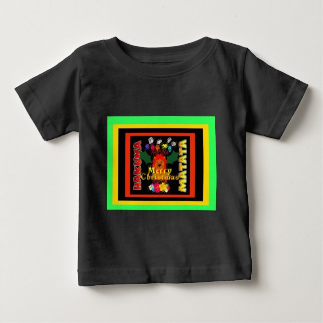 T-shirt Pour Bébé Joyeux Noël et une bonne année (Devant)