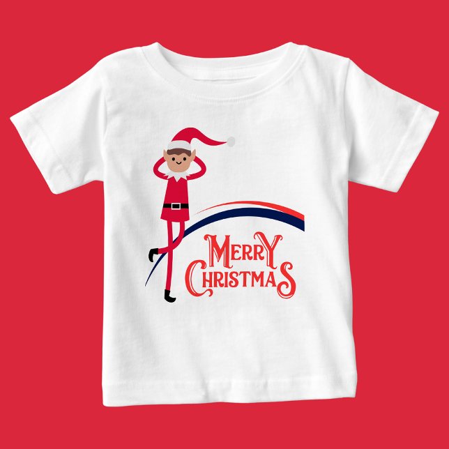 T-shirt Pour Bébé Joyeux Noël, Joyeux & Bright, (Créateur téléchargé)