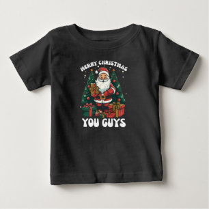 T-shirt Pour Bébé Joyeux Noël les gars Père Noël