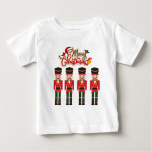 T-shirt Pour Bébé Joyeux Noël Nutcracker Festive Tee de vacances