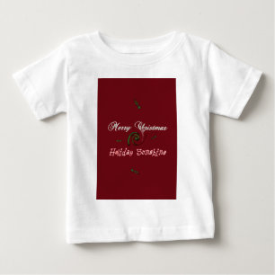 T-shirt Pour Bébé Joyeux Noël Sunshine Rouge