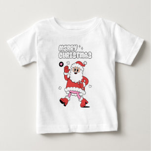 T-shirt Pour Bébé Joyeux Noël - Super Père Noël Strut
