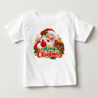 T-shirt Pour Bébé Joyeux Noël T-Shirt Bébé Père Noël – Ch