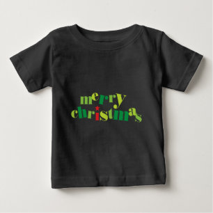 T-shirt Pour Bébé joyeux noël typographie moderne