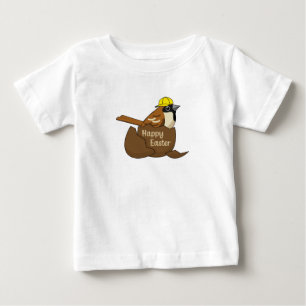 T-shirt Pour Bébé Joyeux Oeuf au chocolat au moineau de Pâques