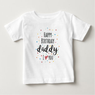 T-shirt Pour Bébé Joyeux papa d'anniversaire