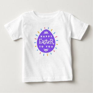 T-shirt Pour Bébé Joyeux Pâques à vous Oeuf de Pâques