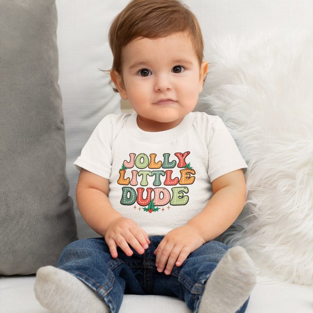 T-shirt Pour Bébé Joyeux Petit Gars de Noël (Créateur téléchargé)
